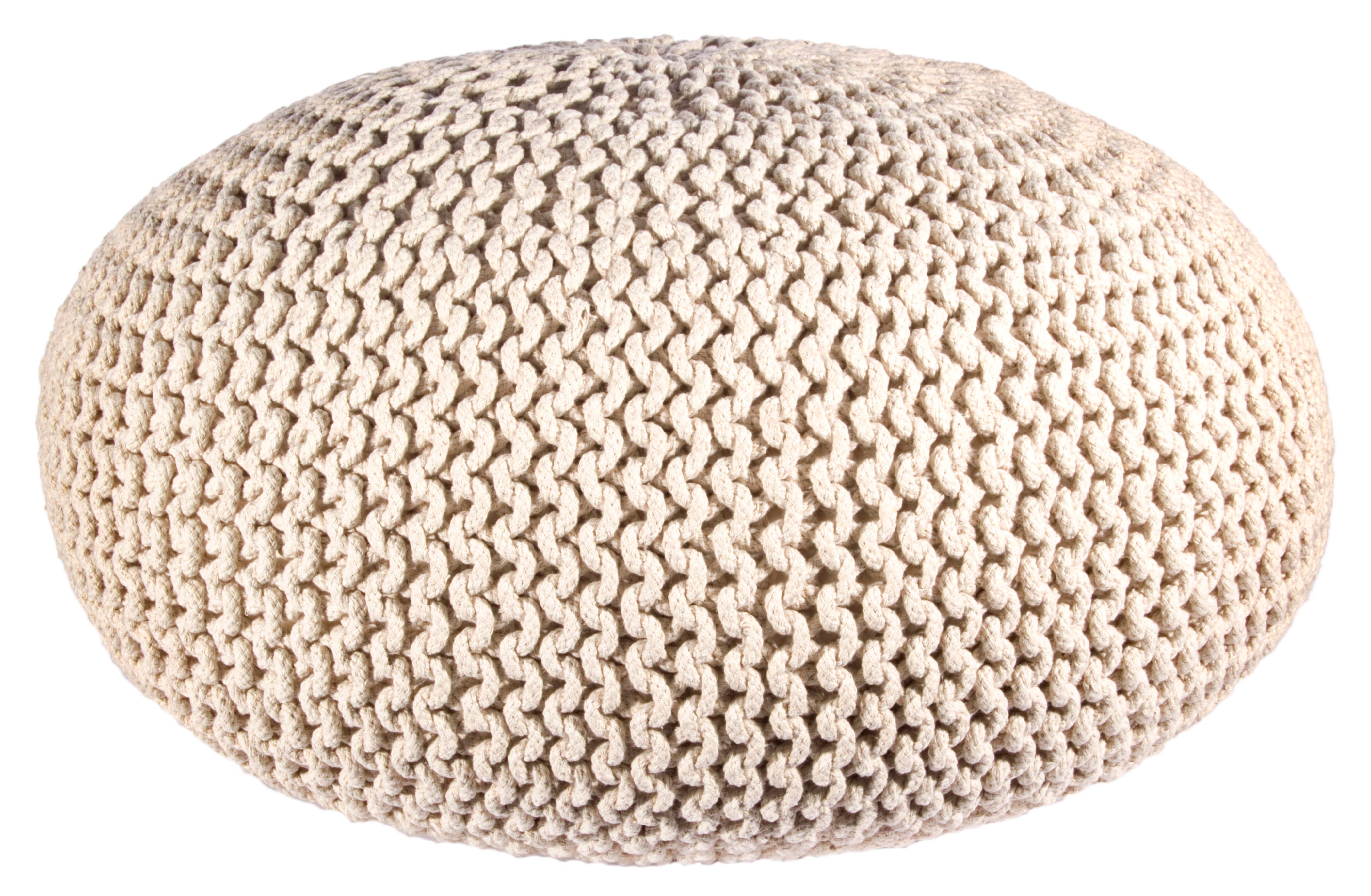 Pouf en tissu