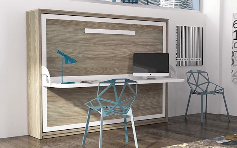 Lit escamotable avec bureau