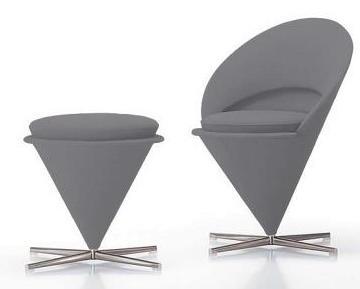 Fauteuil avec repose-pieds tissu