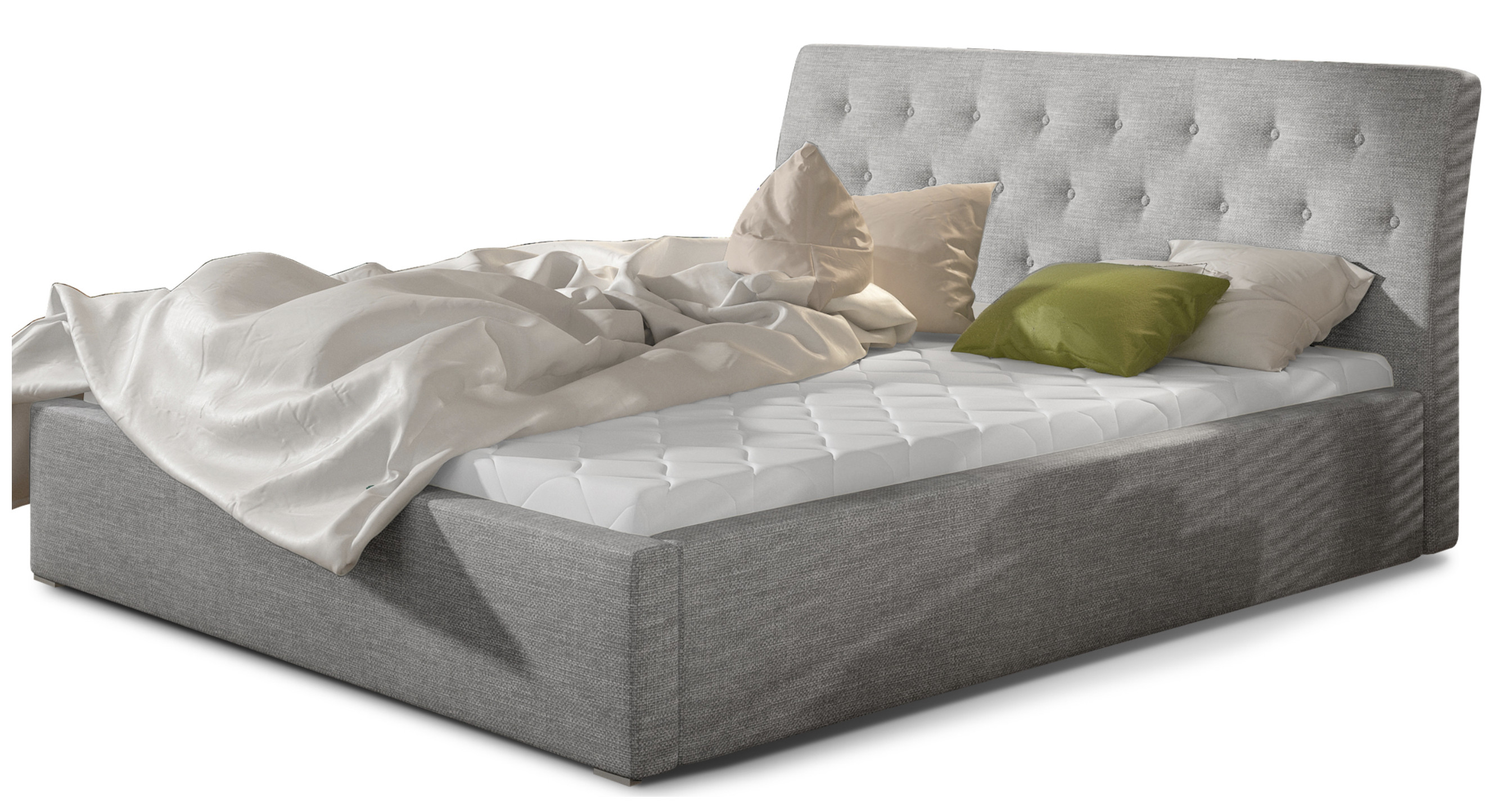 Lit design simili cuir