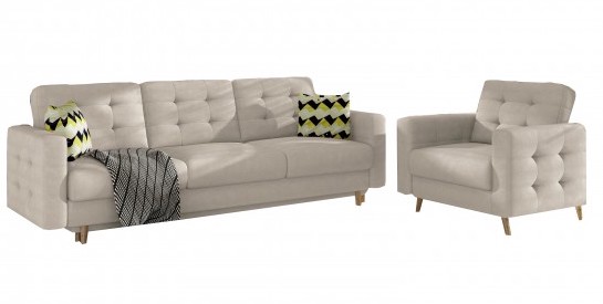 Ensemble canapés 1 place + 3 places