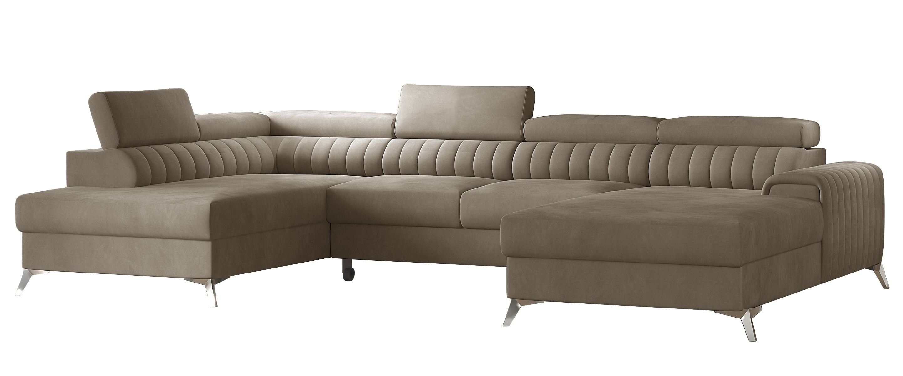 Canapé panoramique en velours