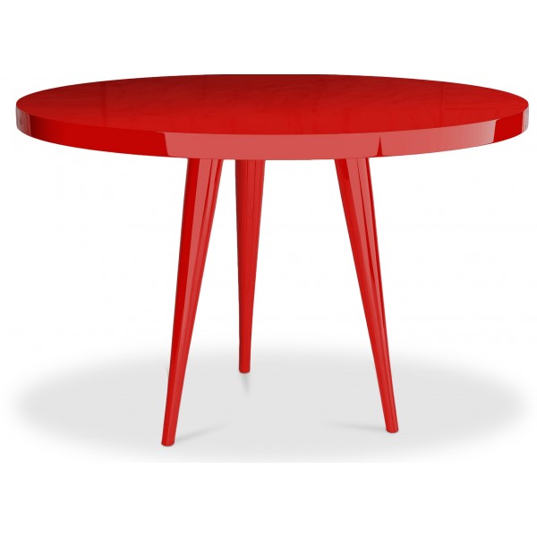 Table à manger en bois laqué