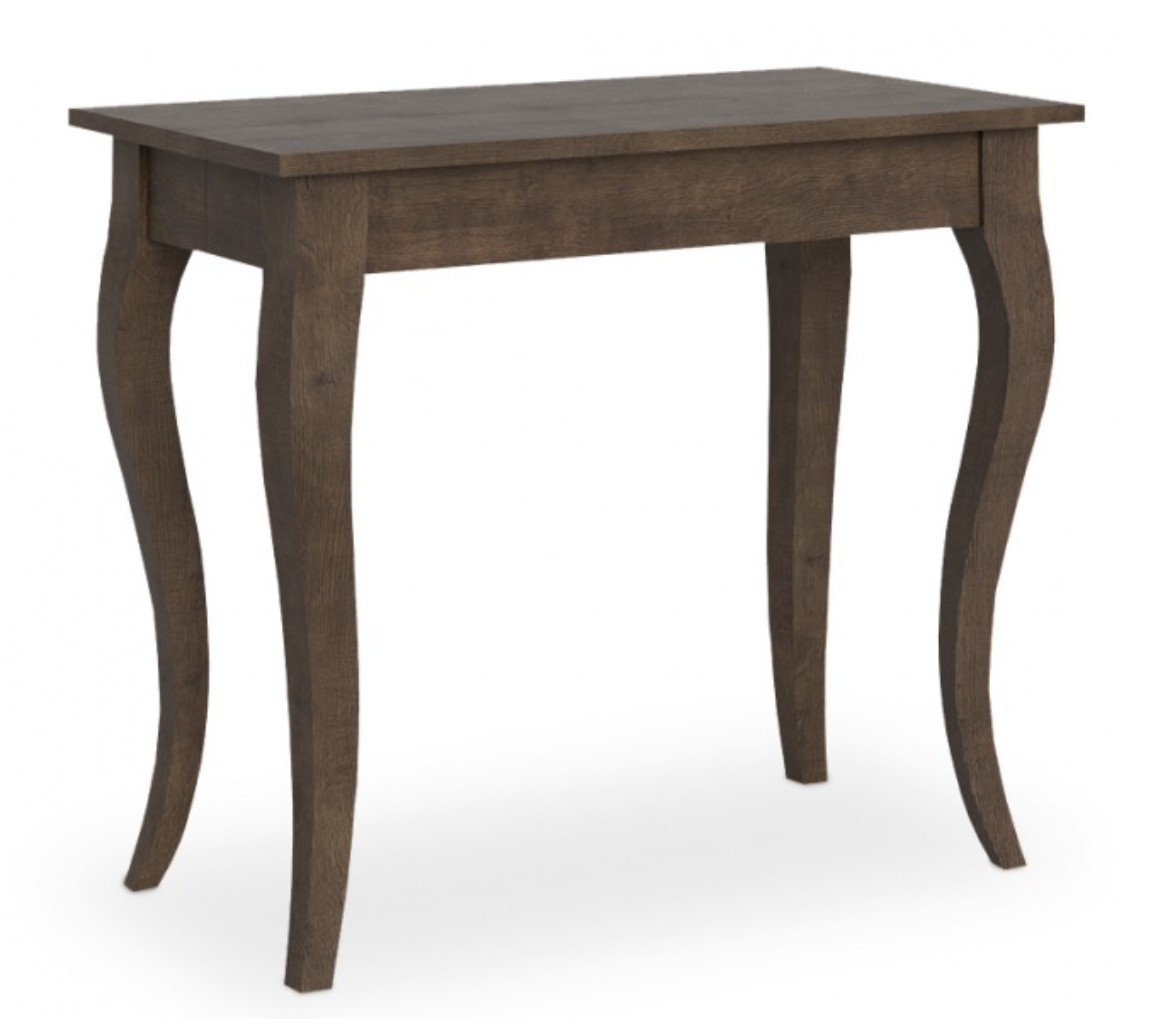 Console extensible en bois foncé