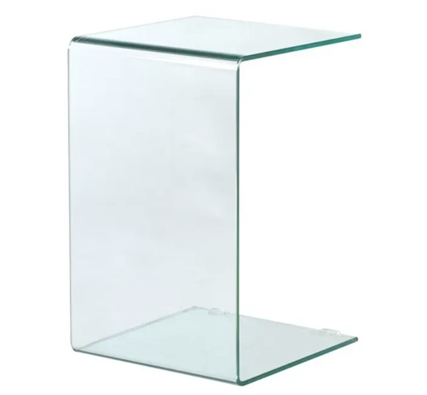 Table d'appoint en verre trempé