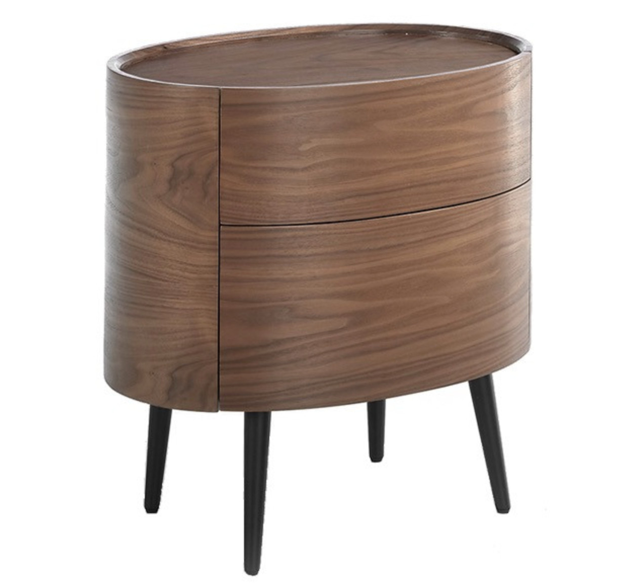 Table d'appoint en bois foncé