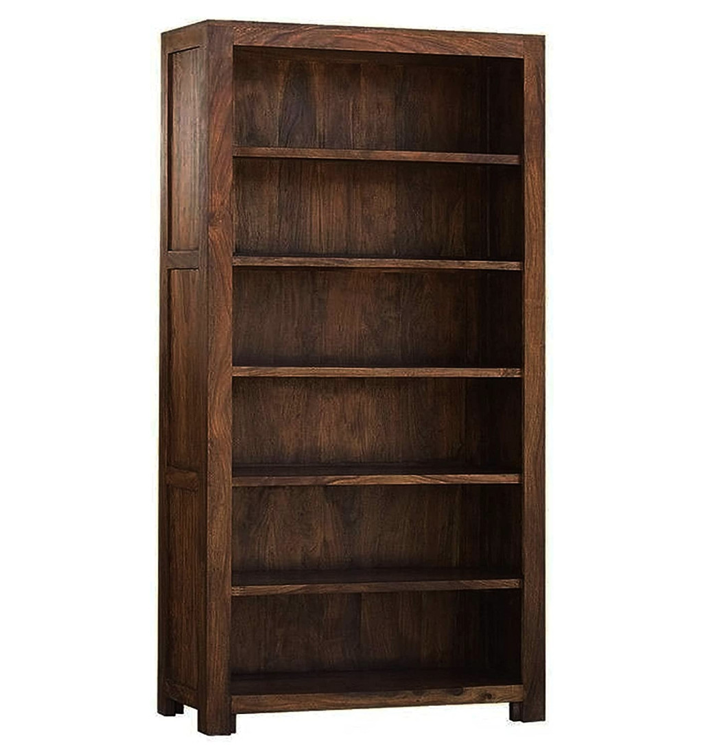 Bibliothèque en bois foncé