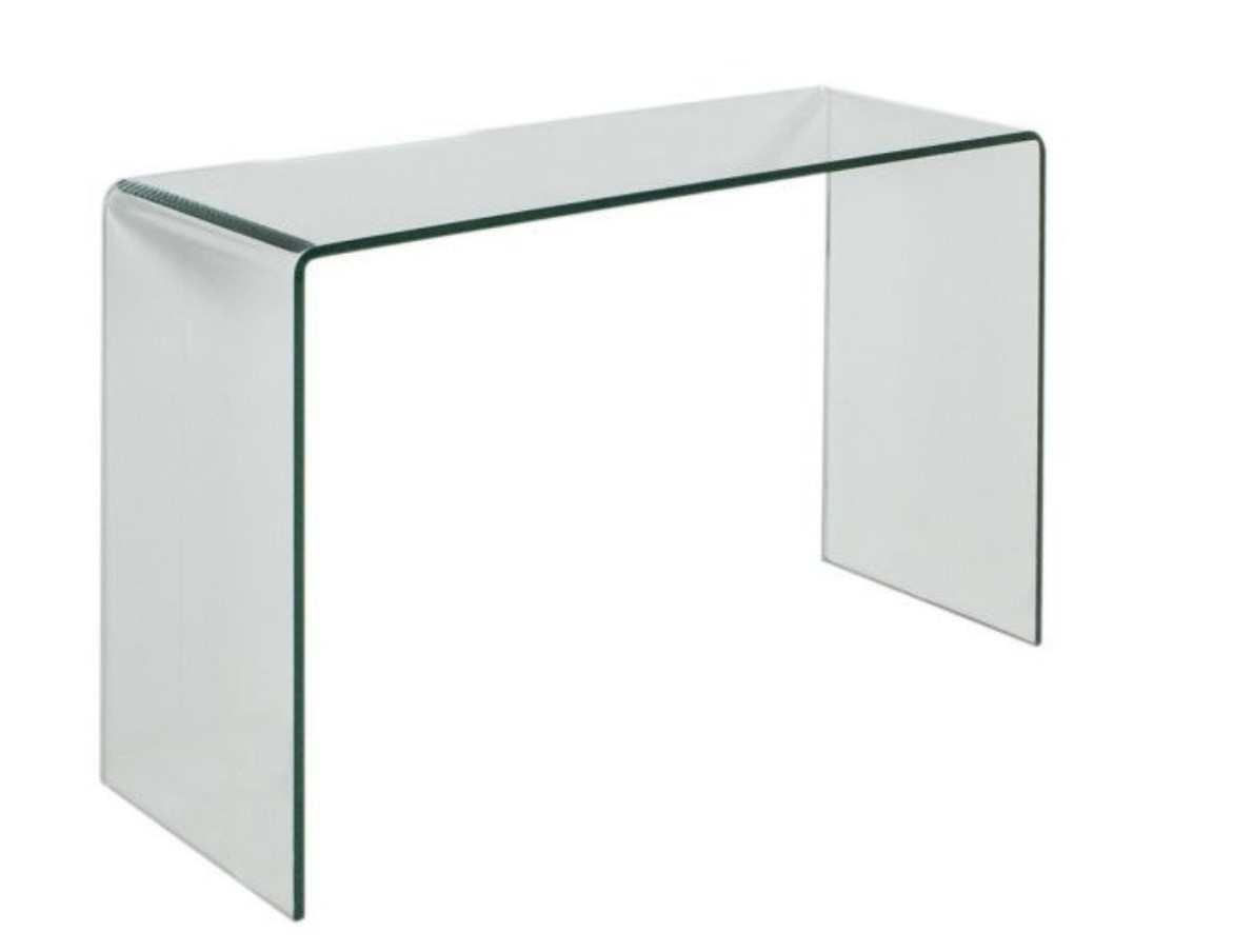 Console en verre trempé